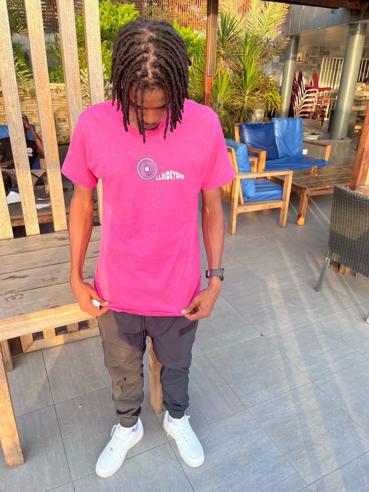 "OLLAIDEYOHB" T-SHIRT - PINK