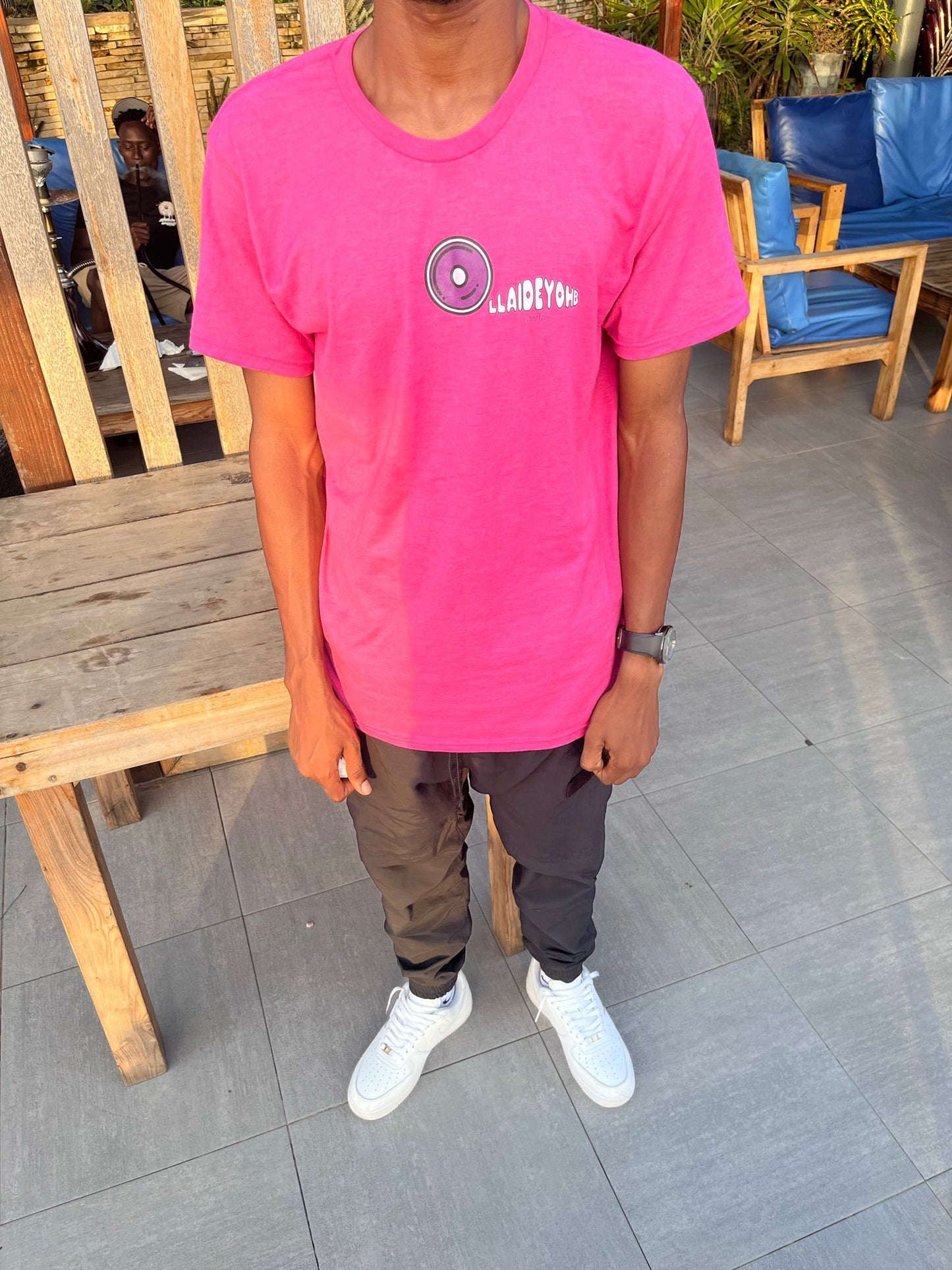 "OLLAIDEYOHB" T-SHIRT - PINK