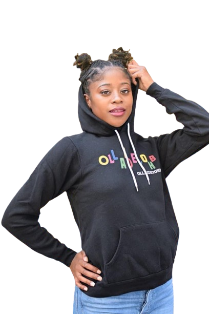 "OLLAIDEYOHB" HOODIE - BLACK