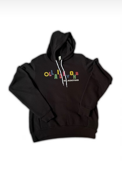 "OLLAIDEYOHB" HOODIE - BLACK